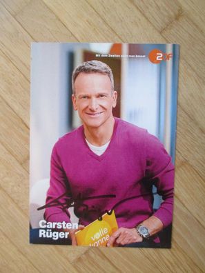 ZDF Fernsehmoderator Carsten Rüger - handsigniertes Autogramm!!