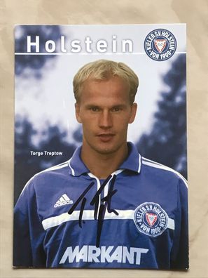 Torge Treptow Holstein Kiel Autogrammkarte orig signiert Fußball #5588