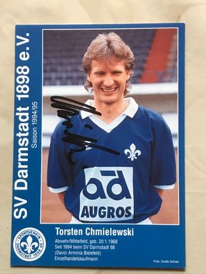 Torsten Chmielewski SV Darmstadt Autogrammkarte orig signiert Fußball #5594