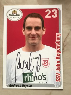 Andreas Brysch SSV Jahn Regensburg Autogrammkarte orig signiert Fußball #5600