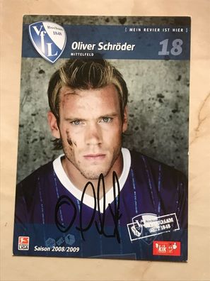 Oliver Schröder VfL Bochum Autogrammkarte orig signiert Fußball #5573