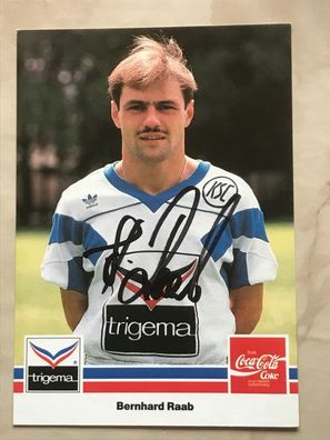Bernhard Raab KSC Autogrammkarte orig signiert Fußball #5577