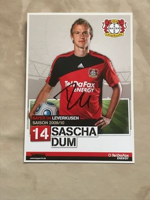 Sascha Dum Bayer 04 Leverkusen Autogrammkarte orig signiert Fußball #5545