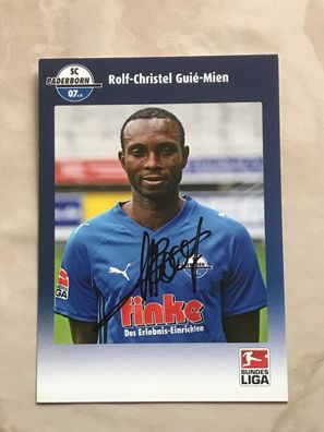 Rolf Christel Guie Mien SC Paderborn Autogrammkarte orig signiert Fußball #5548