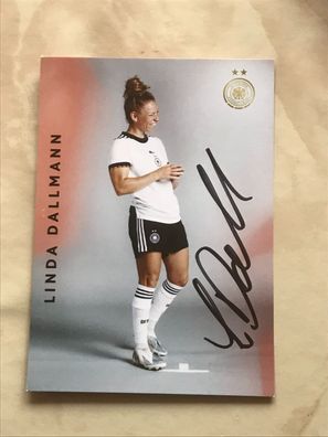 Laura Dallmann DFB Frauen Autogrammkarte orig signiert Fußball #5555