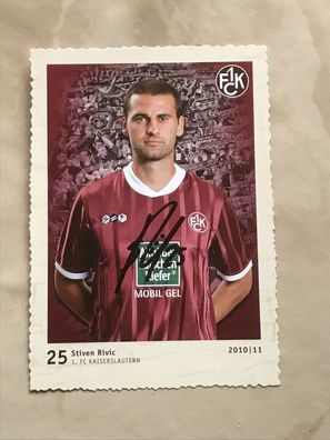 Stiven Rivic FC Kaiserslautern Autogrammkarte orig signiert Fußball #5542