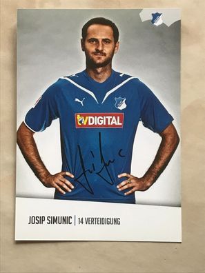 Josip Simunic TSG 1899 Hoffenheim Autogrammkarte orig signiert TV FILM #5510
