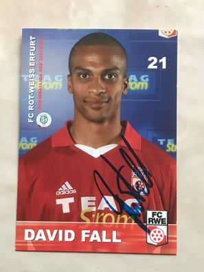 David Fall FC RWE Autogrammkarte orig signiert TV FILM #5534