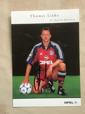 Thomas Linke Bayern München Autogrammkarte orig signiert TV FILM #5499