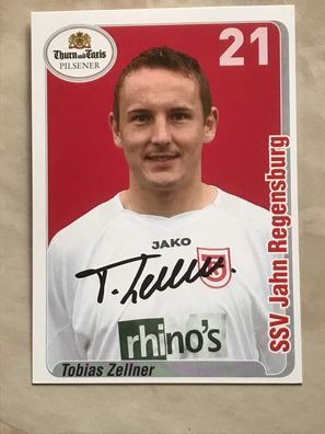 Tobias Zellner SSV Jahn Regensburg Autogrammkarte orig signiert TV FILM #5526