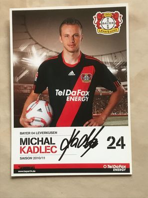 Michael Kadlec Bayer 04 Leverkusen Autogrammkarte orig signiert TV FILM #5507