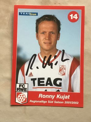 Ronny Kujat FC RWE Autogrammkarte orig signiert TV FILM #5512