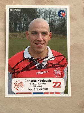 Christos Kagiouzis OFC Kickers Autogrammkarte orig signiert TV FILM #5529