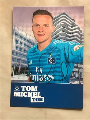 Tom Mickel 2018-19 HSV Hamburger SV Autogrammkarte orig signiert TV FILM #5472