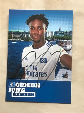 Gideon Jung 2018-19 HSV Hamburger SV Autogrammkarte orig signiert TV FILM #5487