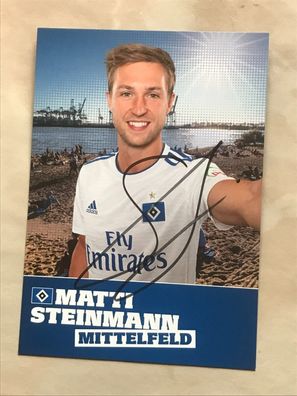 Matti Steinmann 2018-19 HSV Hamburger SV Autogrammkarte orig signiert #5490