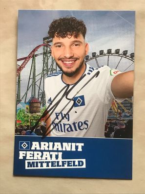 Arianit Ferati 2018-19 HSV Hamburger SV Autogrammkarte orig signiert #5488