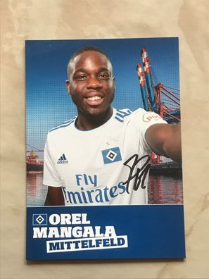 Orel Mangala 2018-19 HSV Hamburger SV Autogrammkarte orig signiert TV FILM #5484