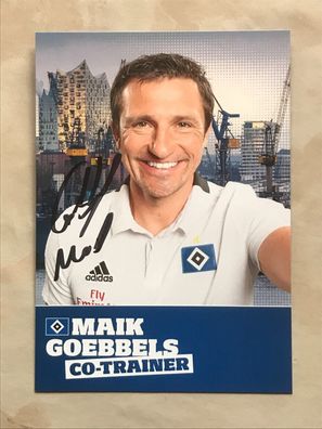 Maik Goebbels 2018-19 HSV Hamburger SV Autogrammkarte orig signiert TV FILM 5497