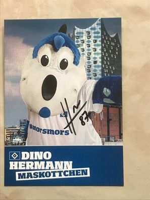 Dino Hermann 2018-19 HSV Hamburger SV Autogrammkarte orig signiert TV FILM #5498