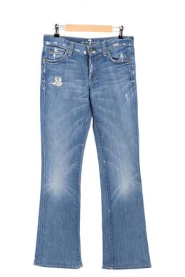7 FOR ALL Mankind Jeans Bootcut Damen blau Gr. W27 L32