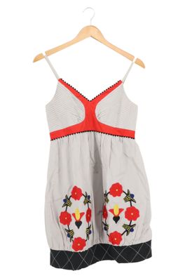 EMMA & CHLOE Freizeitkleid Damen Gr. 32 Seide