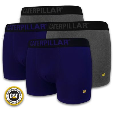 CAT® Caterpillar Herren Boxer Shorts Blau/ Grau M L XL XXL 3XL Retro Short Unterhosen