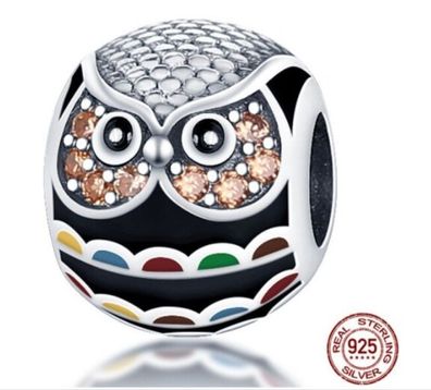 Charm Anhänger kompatibel für Pandora süße Eule 3