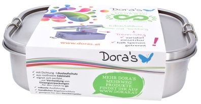 Dora´s XL Edelstahl Box mit Dichtung + Trennsteg