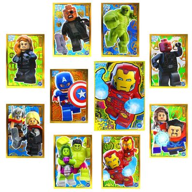 Lego Avengers Karten Trading Cards Serie 1 - Marvel Sammelkarten (2023) - LE11 + ...