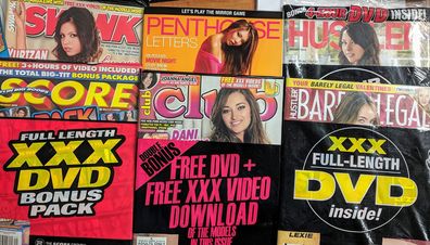5 er Paket US Magazine wie zum Beispiel Score, Hustler, Club, Fox, Petite u. s. w.