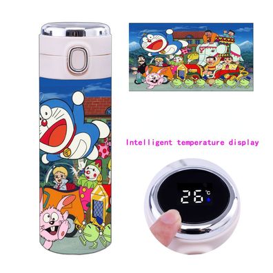 Cartoon Doraemon 450ml Intelligente Temperaturmessung Thermosbecher Smart Travel Mug