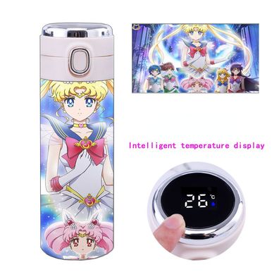 Sailor Moon 450ml Intelligente Temperaturmessung Thermosbecher Smart Trinkbecher