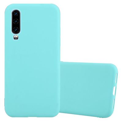 Cadorabo Hülle kompatibel mit Huawei P30 in CANDY BLAU - Schutzhülle aus flexiblem...