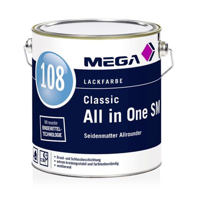 MEGA 108 Classic All-in-One SM 2,5 Liter weiß