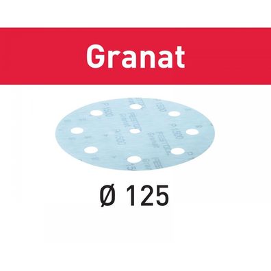 Festool Schleifscheibe STF D125/8 P1200 GR/50 Granat (497181), 50 Stück