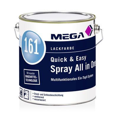 MEGA 161 Quick&Easy Spray All-in-One SG 2,5 Liter weiß