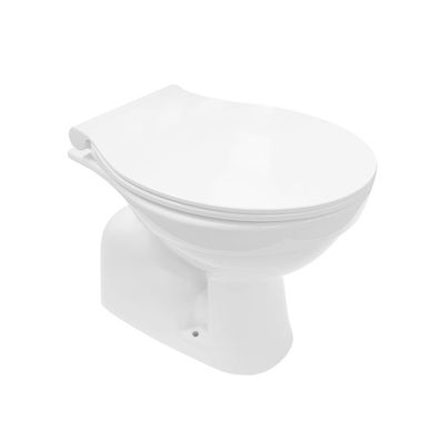 Belvit Stand WC mit Taharet/ Bidet Funktion Abgang Senkrecht Boden + Softclose Deckel