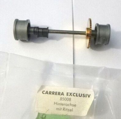 Carrera 85008, Exclusive Hinterachse mit Ritzel und Felgen, NEU