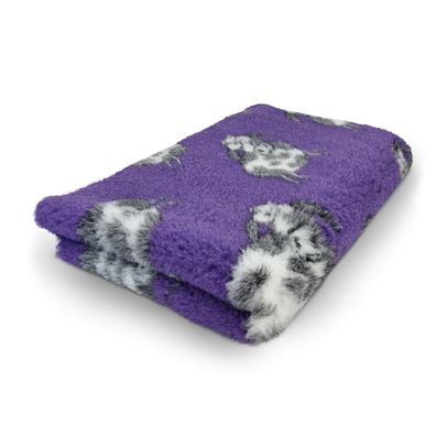 Vet Bed Hundedecke Hundebett Schlafplatz 150 x 100 cm Woolly Cow lila
