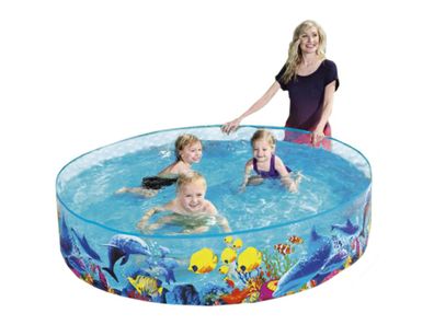 Bestway 55030 FILL 'N FUN Odyssey Pool rund für Kinder 183x38 cm 9875