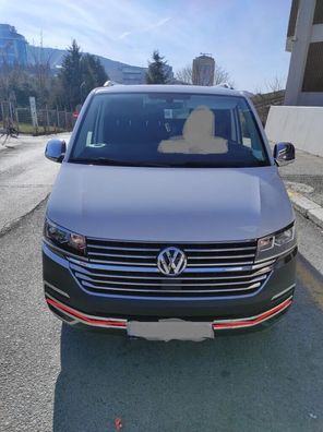 Stoßstange Zierleisten (UNTEN) Edelstahl 4-tlg für VW T6.1 Transporter 2019-