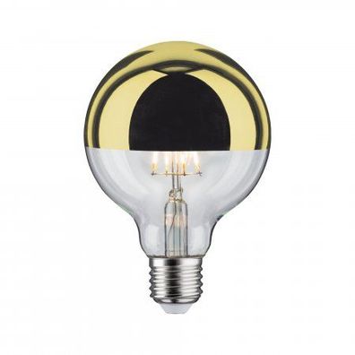 Paulmann No. 28675 LED Globe 95 Kopfspiegel Gold 6,5W E27 Warmweiß