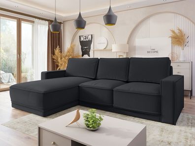 Ecksofa Selva mit Schlaffunktion und Bettkasten Polsterecke L-Form Couch