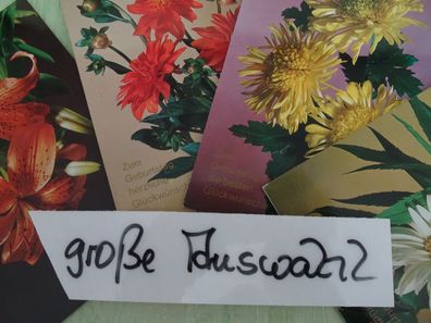 alte Postkarten AK EAS Schwerdtfeger West Germany Serie 9312/8 Blumen Geburtstag