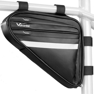 Valkental Triangle Bag - Praktische Rahmentasche mit viel Platz, Fahrradtasche