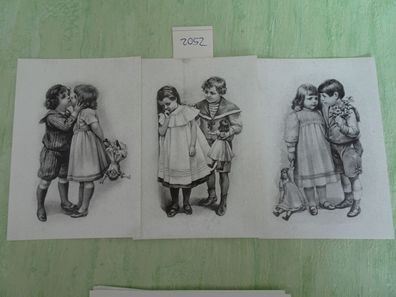Postkarten AK Niesje Wolters van Bemmel Kinder Puppen Motive nach orginalen um 1900