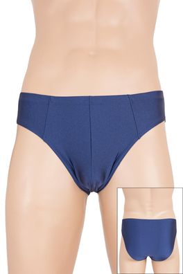 Herren Slip Marine elastisch hauteng stretch shiny glänzend Unterhose elastisch