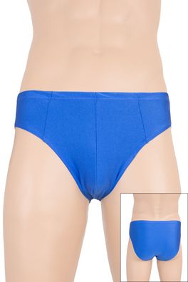 Herren Slip Royalblau elastisch hauteng stretch shiny glänzend Unterhose elastisch
