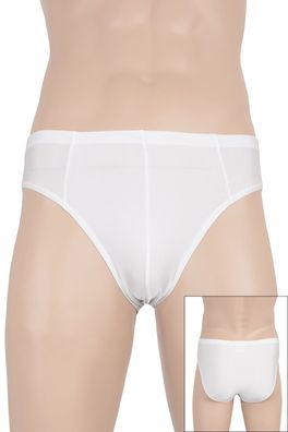 Herren Slip Weiß elastisch hauteng stretch shiny glänzend Unterhose elastisch